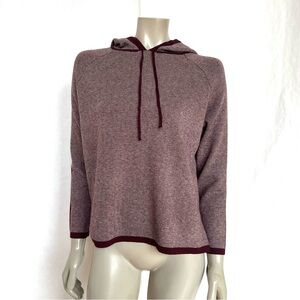 DREAMERS Cozy Burgundy Knit Hoodie